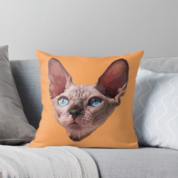 Item preview, Sphynx Cat Cute Hairless Blue Eyed Kitten designed and sold by ElegantCat.