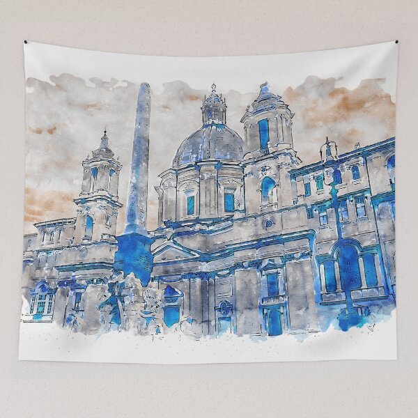 Artikelvorschau, Rom, Piazza Navona entworfen und verkauft von AM FineArtPrints.