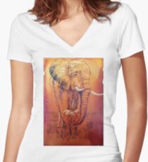 Protected Women's Fitted V-Neck T-Shirt