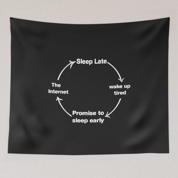 Item preview, Cycle of life, Funny, Internet, sleep late designed and sold by Kuma518.