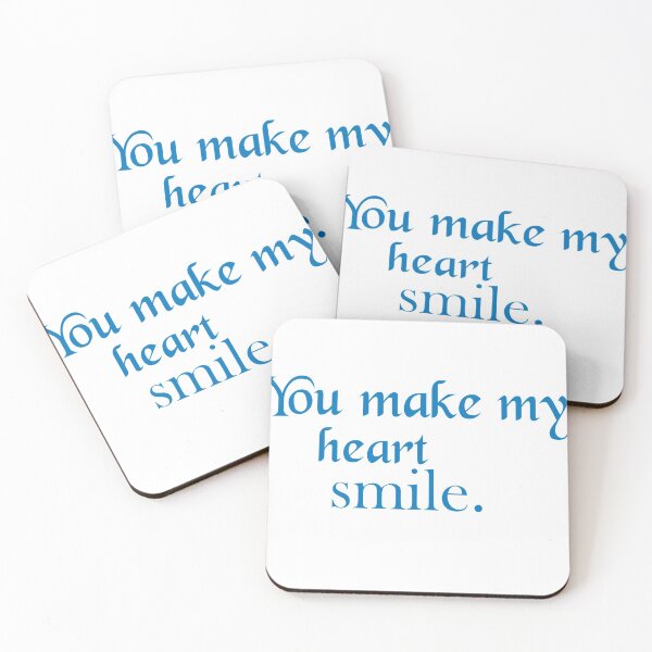 Item preview, You make my heart smile.YOU MAKE MY HEART SMILE.T SHIRT,Clocks,Masks designed and sold by Zab Nom.