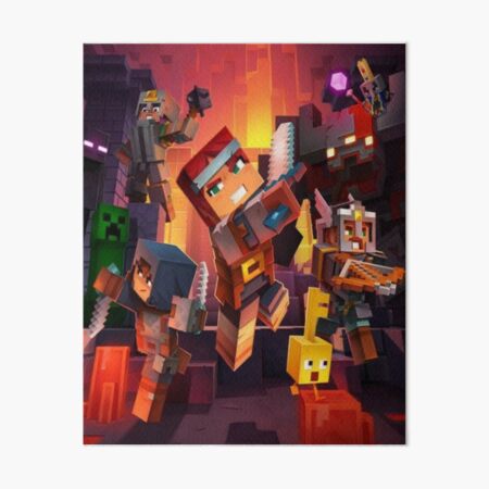 Minecraft Mods Art Board Prints Redbubble - draw you roblox or minecraft character artists clients
