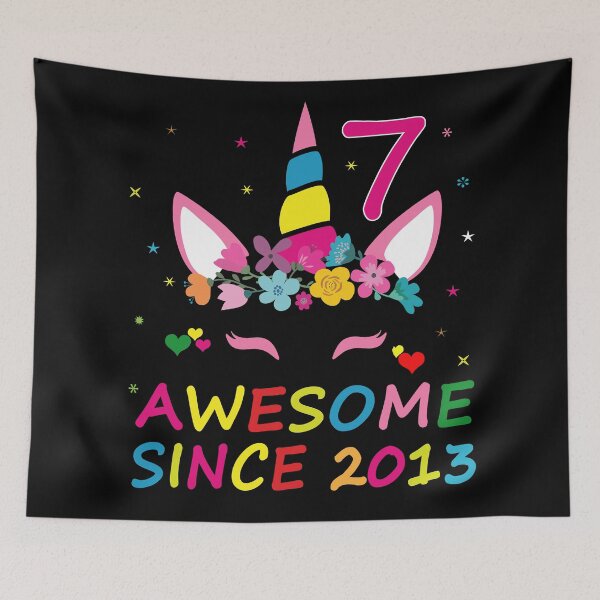Item preview, Awesome Since 2013 Seven Years Old Unicorn designed and sold by Md. Manjur Ahamed.