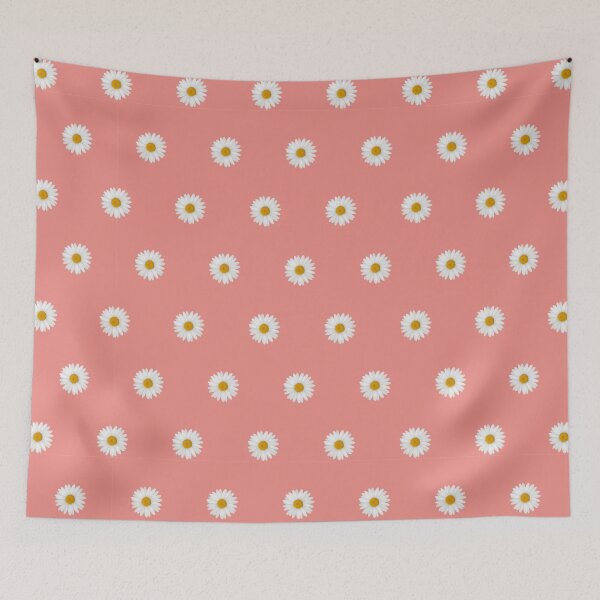 Item preview, Daisy polka on dusky pink designed and sold by Freewheeling.