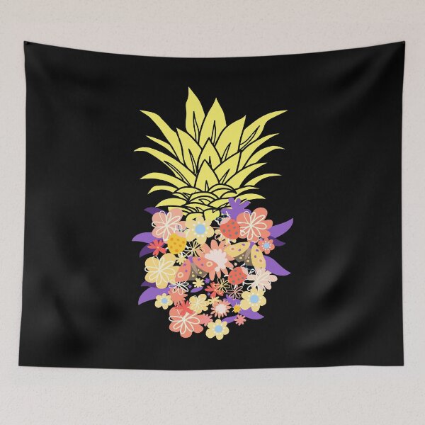 Item preview, Pineapple Flowers Aloha Hawaii Vintage Hawaiian Gift designed and sold by haselshirt.