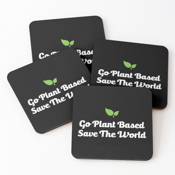 Item preview, Go Plant Based Save The World Vegan Quote WFPB print designed and sold by jakehughes2015.