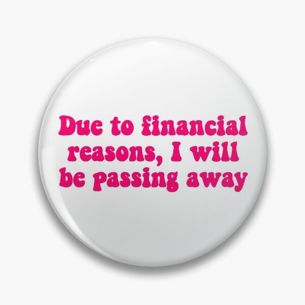 Item preview, Financial Passing Hot Pink designed and sold by Hannah Marland.