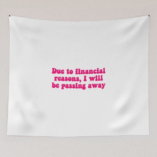 Item preview, Financial Passing Hot Pink designed and sold by Hannah Marland.