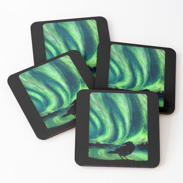Item preview, Raven in the Northern Lights designed and sold by theclevercorvid.