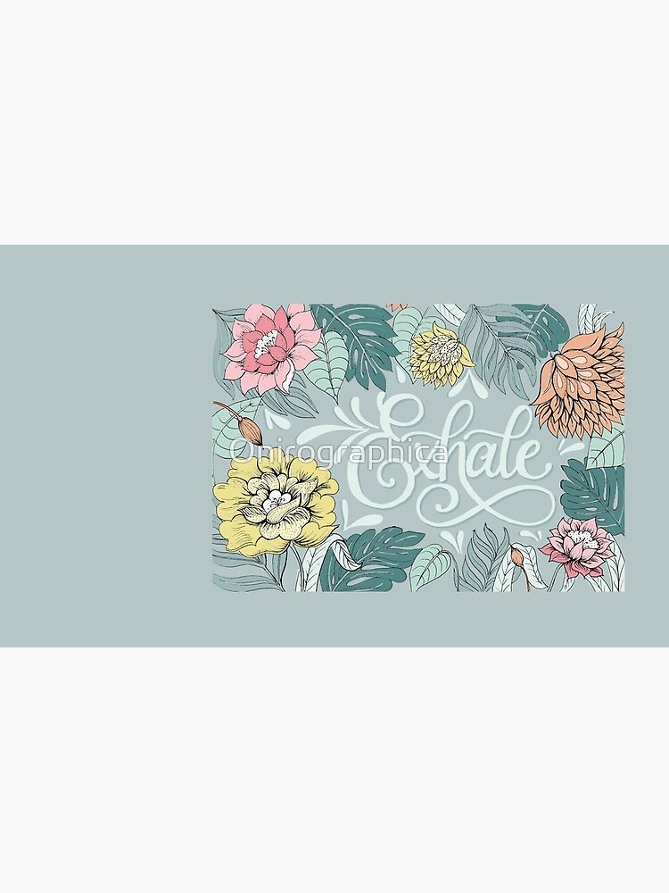Aperçu 6 sur 6. Mug à café avec l'œuvre Exhale - motif floral créée et vendue par Onirographica.