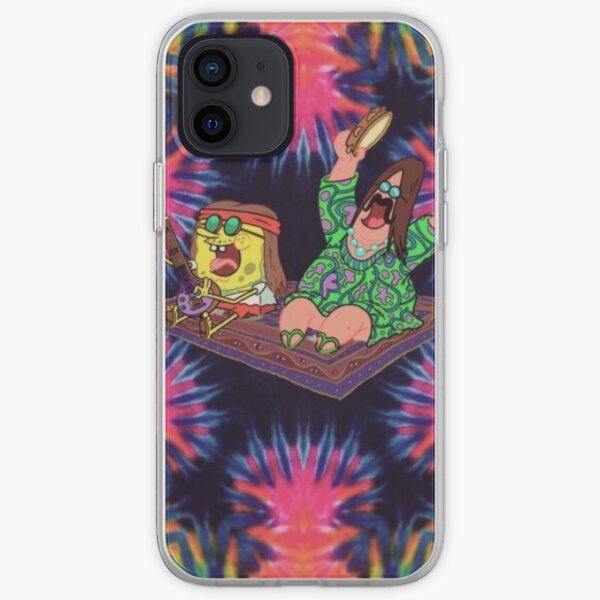hippie spongebob iPhone Soft Case