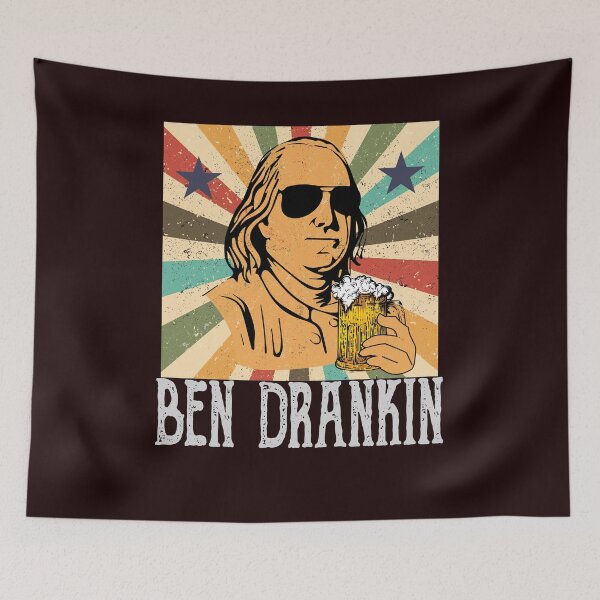 Item preview, Funny Ben Dranking gift retro vintage Top 4th of July Shirt designed and sold by mohmmed22.