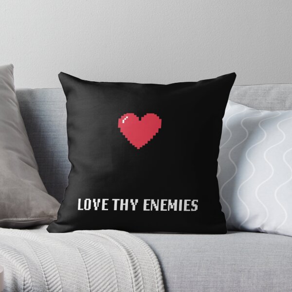 Love Thy Enemies Gamer | Christian Geek Throw Pillow