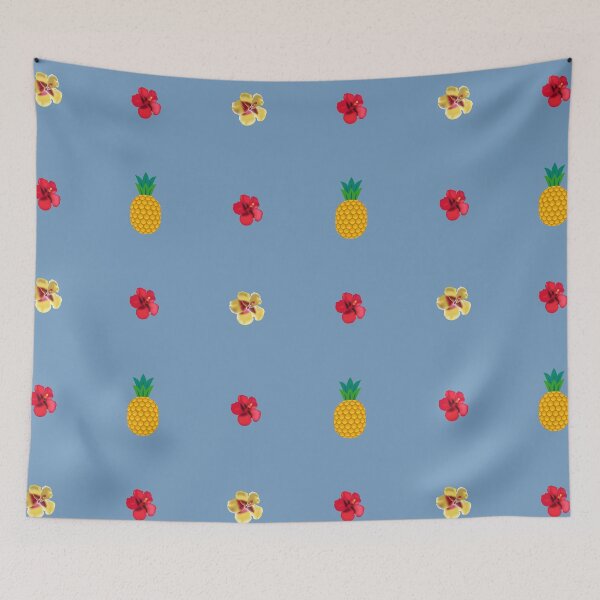 Item preview, Pineapple and cayenne flower pattern designed and sold by DailyGuedez.