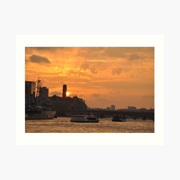 English sunset Art Print