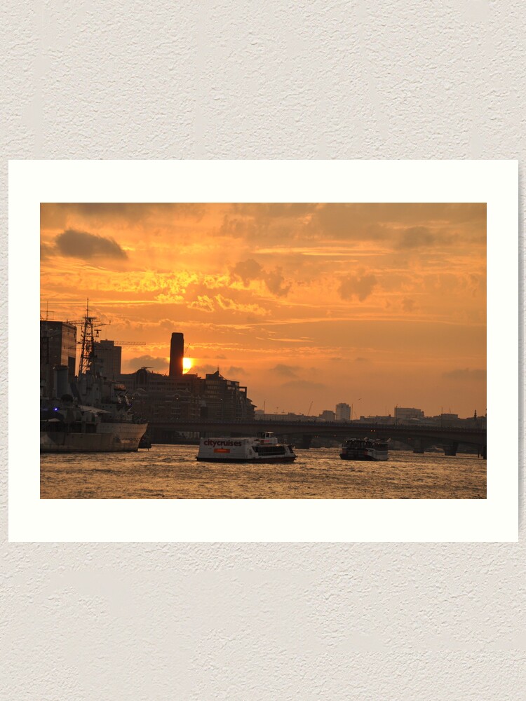 Alternate view of English sunset Art Print