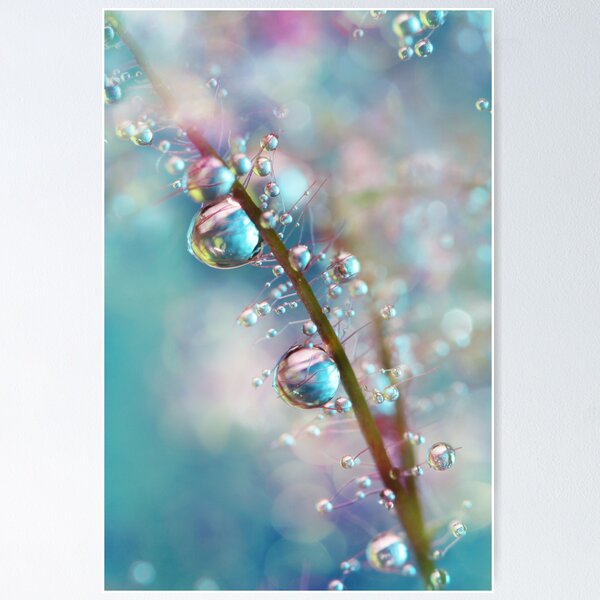 Item preview, Rainbow Blue Smokey Drops designed and sold by SharonJ.