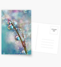 Rainbow Blue Smokey Drops Postcards