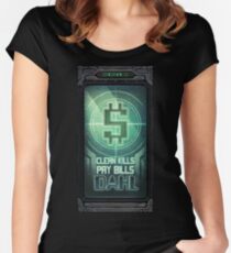 Clean Kills Pay Bills Women's Fitted Scoop T-Shirt