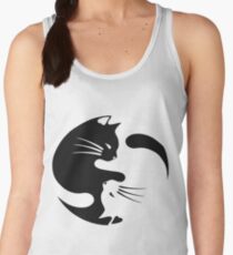 Ying yang cat (white) Women's Tank Top