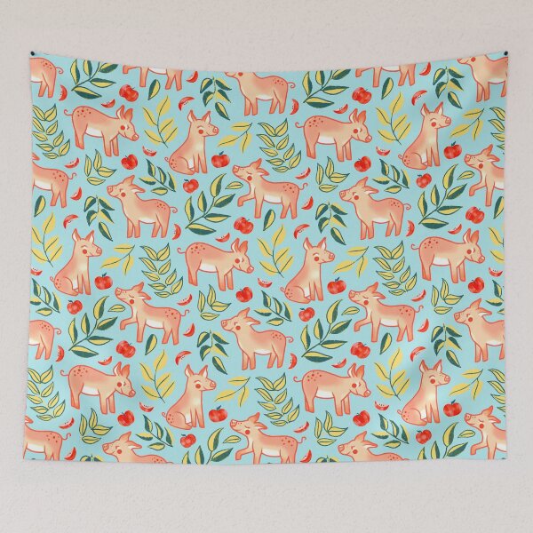 Item preview, Proud Piglets - Sky Blue designed and sold by TigaTiga.