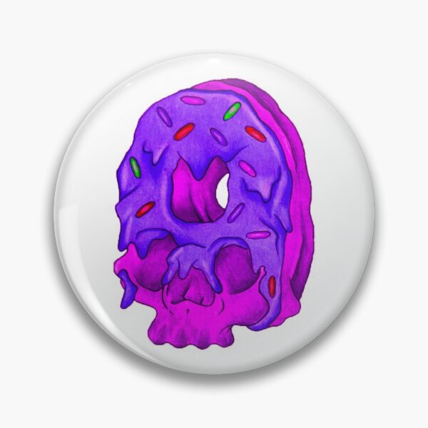 Item preview, Purple Donut Skull  designed and sold by LadyMayDesigns9.