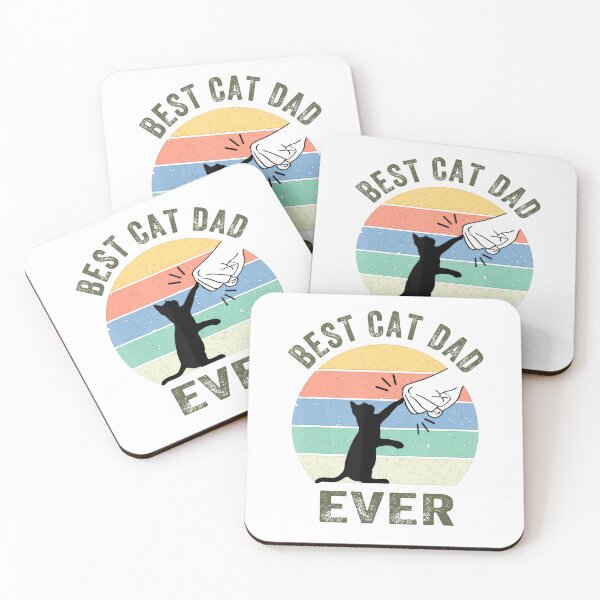 Item preview, Best Cat Dad Ever Shirt Cat Retro Vintage Bump Fit cat daddy designed and sold by taloriny.