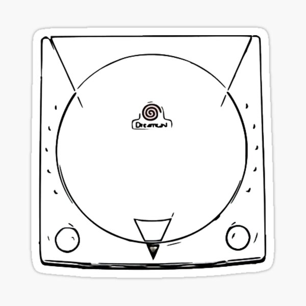 Cartoon consoles - Dreamcast Sticker