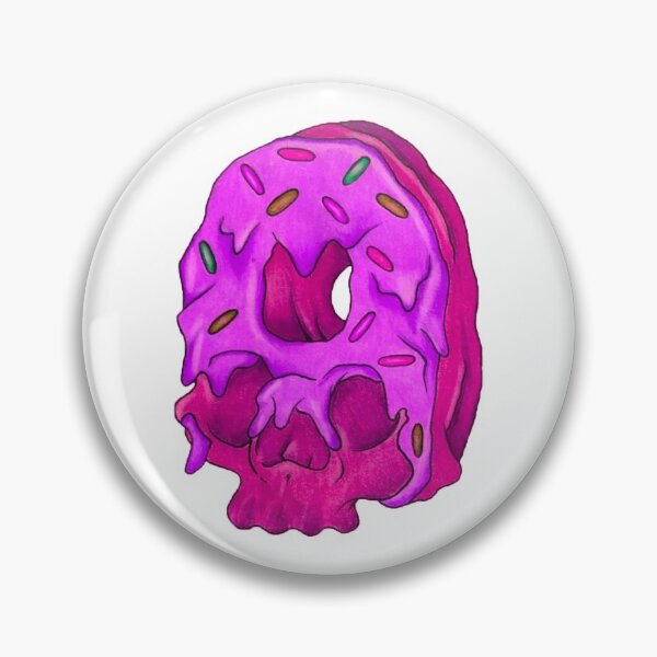Item preview, Pink Donut Skull  designed and sold by LadyMayDesigns9.