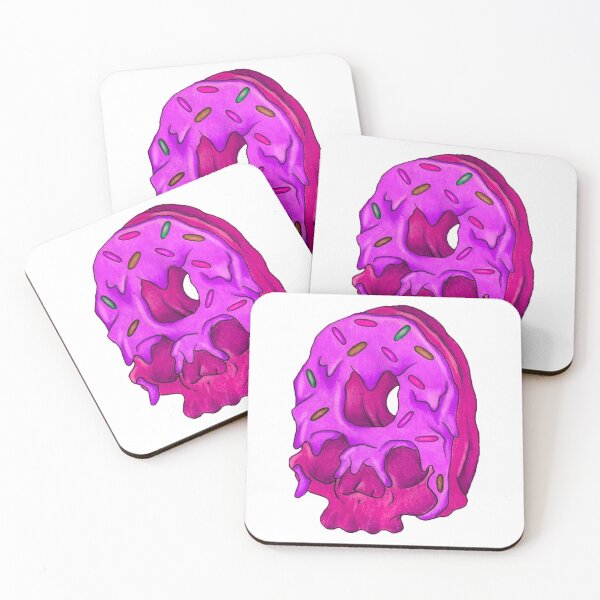 Item preview, Pink Donut Skull  designed and sold by LadyMayDesigns9.
