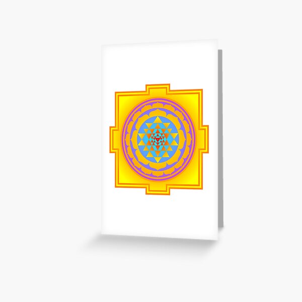 Shri Yantra, Sri Yantra, Shri Chakra  Greeting Card