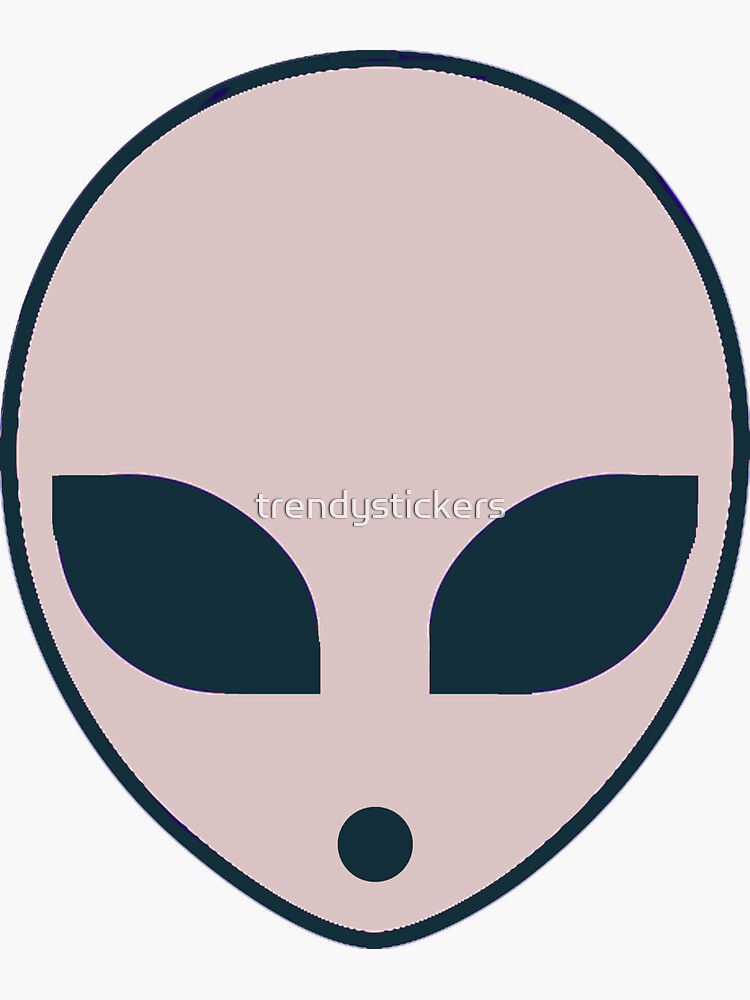 "Pink Alien" Sticker by trendystickers Redbubble