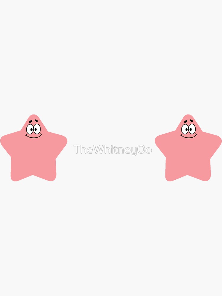 Patrick Star Naked Sticker By TheWhitney O Redbubble