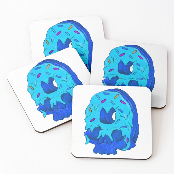 Item preview, Blue Donut Skull  designed and sold by LadyMayDesigns9.
