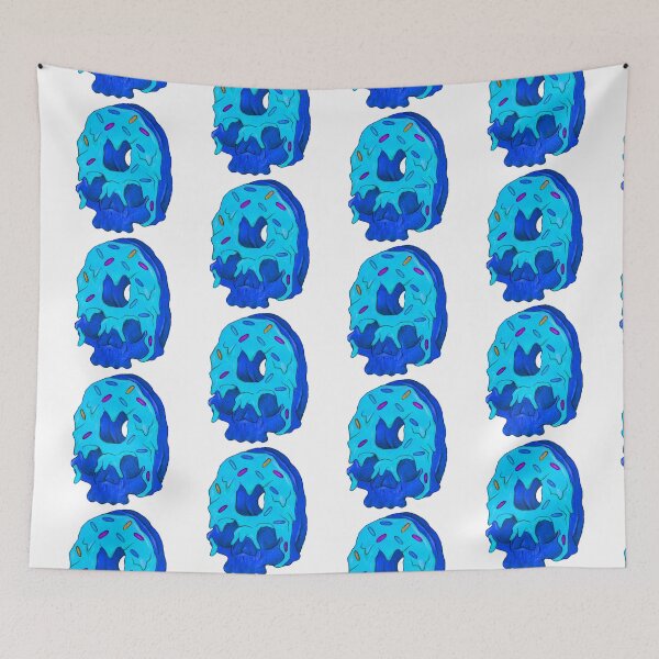 Item preview, Blue Donut Skull  designed and sold by LadyMayDesigns9.