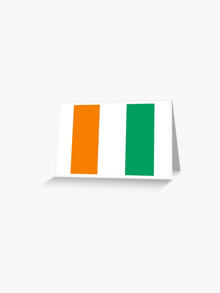 Irish Tricolour Horizontal Stripes Green Orange and White Irish Flag  Leggings by PodArtist