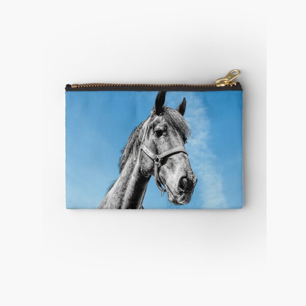Item preview, Monochrome horse head against a blue sky designed and sold by PicsByTony.