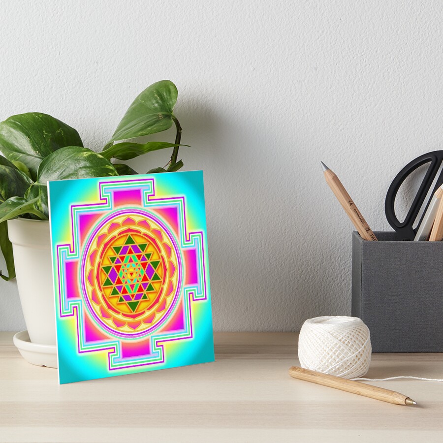 Shri Yantra, Sri Yantra, Shri Chakra Art Board Print