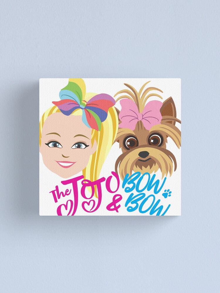 "JoJo Siwa and BowBow" Canvas Print by teenysophia Redbubble