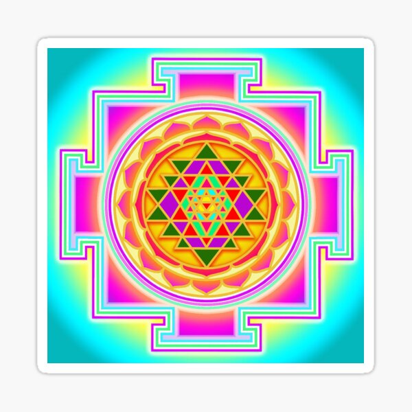 Shri Yantra, Sri Yantra, Shri Chakra  Sticker