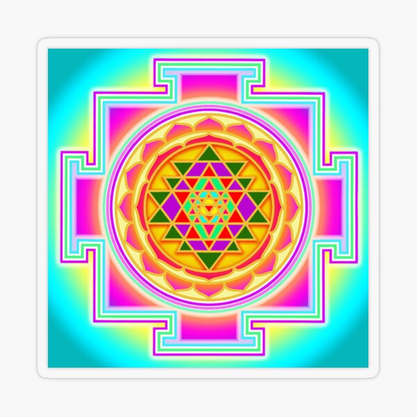 Shri Yantra, Sri Yantra, Shri Chakra  Transparent Sticker