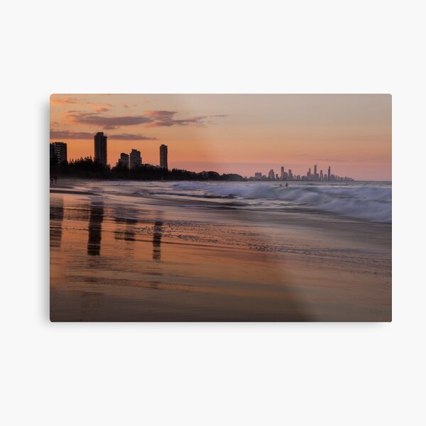 Burleigh Sunset Metal Print