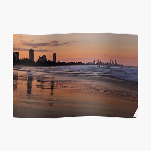 Burleigh Sunset Poster