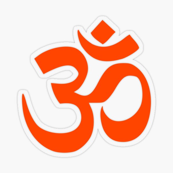 Om Hinduism Symbol  Transparent Sticker