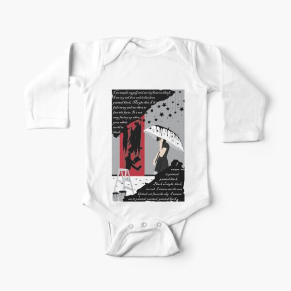 Paint it Black Long Sleeve Baby One-Piece