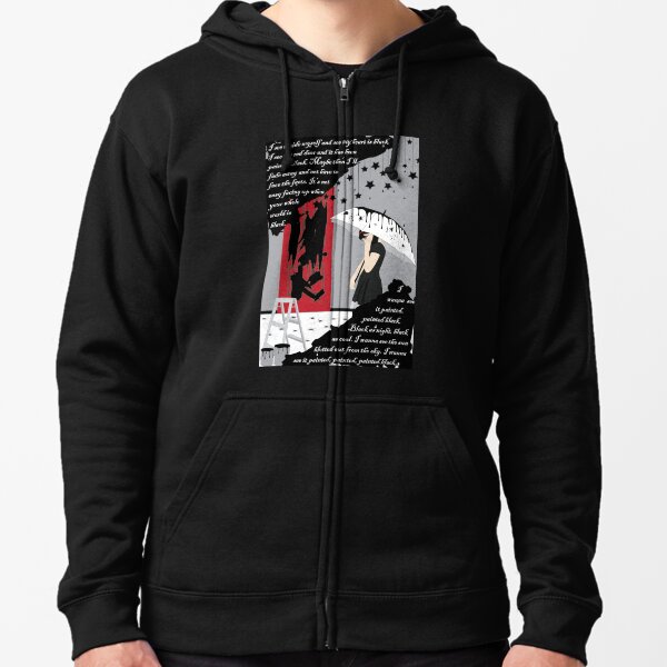 Paint it Black Zipped Hoodie