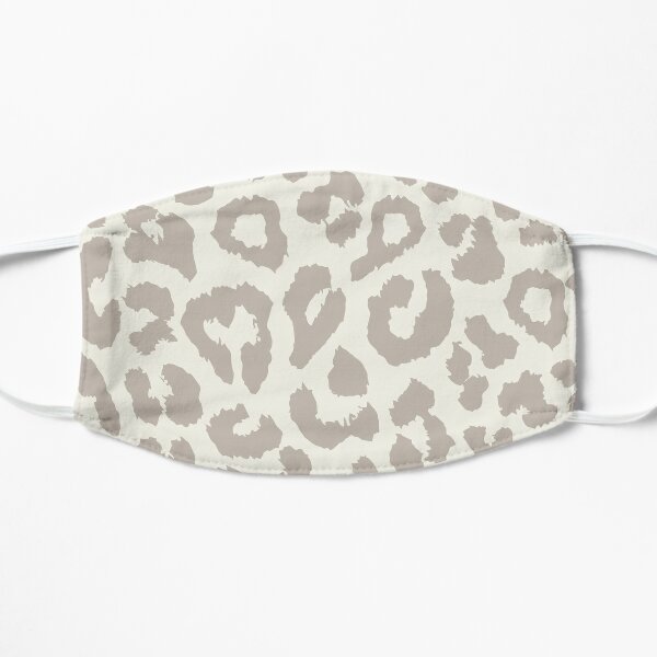 Leopard Neutral Taupe Flat Mask