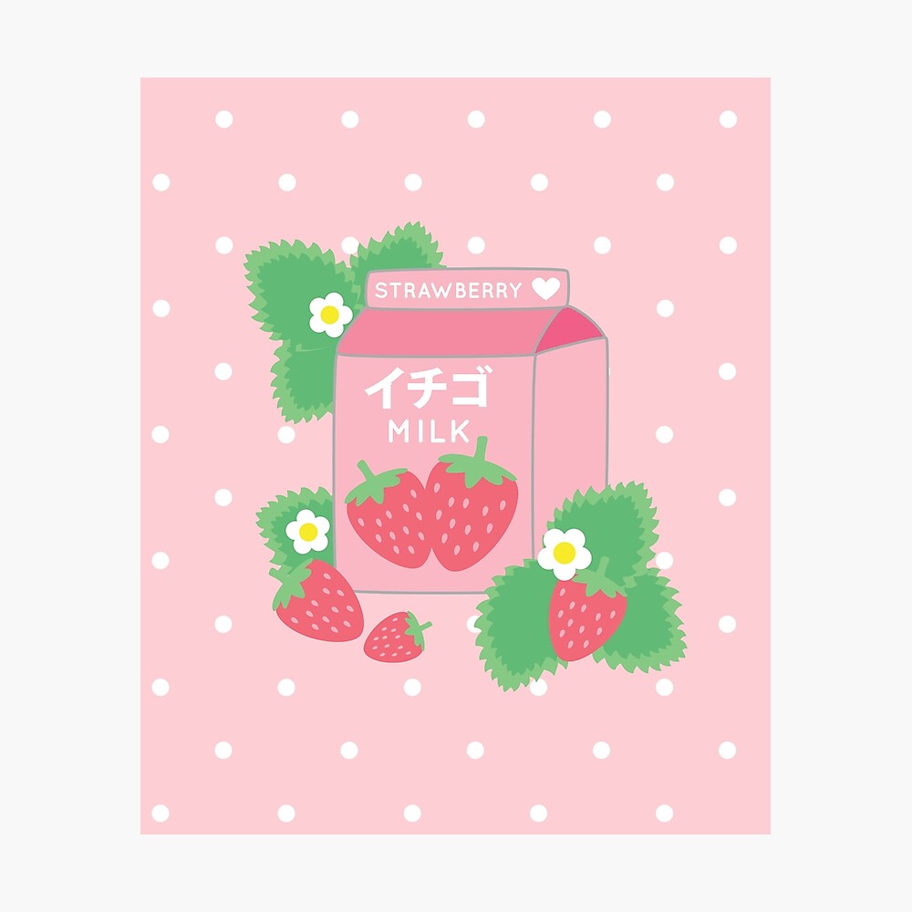 Strawberry Milk Trifold (Stationery)