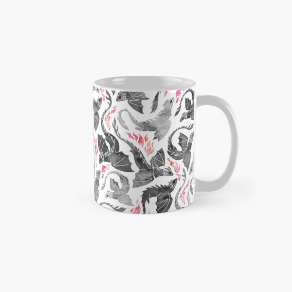 Dragon fire greys & blacks Classic Mug