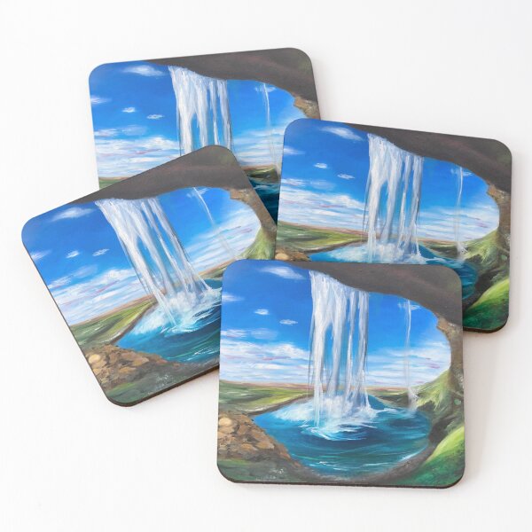 Item preview, Waterfall Oil Painting  designed and sold by Hayley Sirmons.